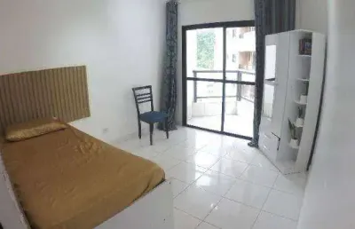Kitão dividido 1 quarto com sacada e  elevador;  à venda, 38 m² por r$ 240.000  canto do forte  praia grande sp