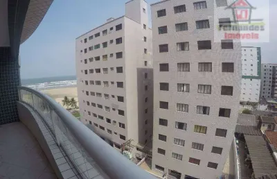 Apartamento novo frente mar parcela direto, com 3 dormitórios mais dependência à venda, 149 m² por r$ 635.000 - vila guilhermina - praia grande/sp