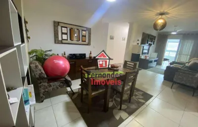 Apartamento mobiliado 200 metros da praia, com 4 dormitórios à venda, 157 m² por r$ 979.000 - vila guilhermina - praia grande/sp