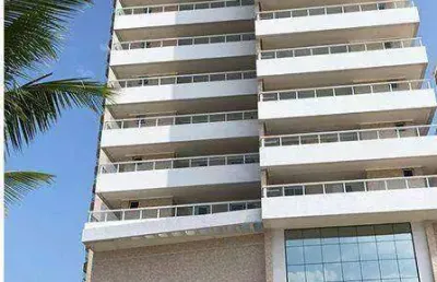 Apartamento alto padrão lateral mar com 1 dormitório à venda, 54 m² por r$ 450.000  aviação  praia grande sp