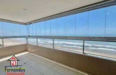 Apartamento frente mar com 3 dormitórios à venda, 128 m² por r$ 895.000 - jardim real - praia grande/sp