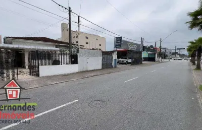 Casa comercial  com 210 metros de terreno  à venda, 180 m² de área construída  por r$ 1.200.000  em avenida comercial  guilhermina praia grande/sp