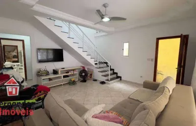 Excelente sobrado com 3 dormitórios 3 banheiros  à venda 124 m² por r$ 790.000  boqueirão  praia grande sp