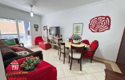 Apartamento na quadra da praia mobiliado com 2 dormitórios para alugar definitivo pacote  70 m² por r$ 3.000 mês  aviação  praia grande sp