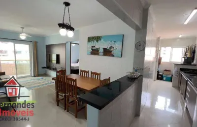 Apartamento mobiliado com 2 dormitórios 200 metros da praia para alugar definitivo pacote 71 m² por r$ 3.500 mês  tupi  praia grande sp