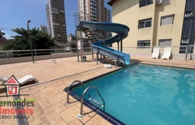 Apartamento  com lazer completo perto da praia 1 dormitório à venda, 51 m² por r$ 245.000 - aviação - praia grande/sp