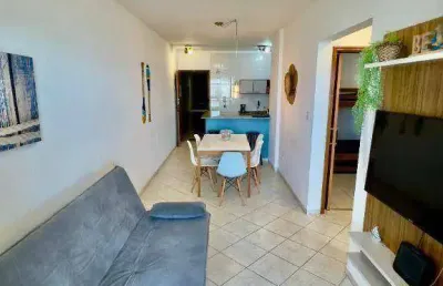 Apartamento mobiliado frente mar com 2 dormitórios para alugar, definitivo pacote 65 m² por r$ 3.650 mês  maracanã  praia grande sp