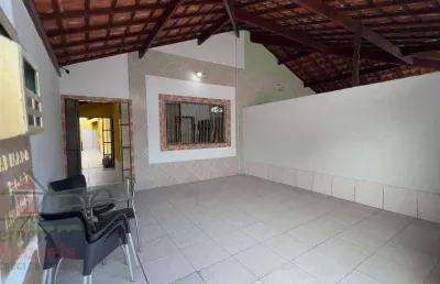 Casa térrea semi-mobiliada com 2 dormitórios sendo 1 suíte para alugar definitivo pacote 80 m² por r$ 3.000,00 mês  ocian  praia grande sp