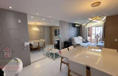 Apartamento planejado  com 2 dormitórios sendo 1 suíte para alugar definitivo pacote 77 m² por r$ 3.800 mês  ocian praia grande sp