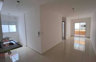 Apartamento novo com 2 dormitórios sendo 1 suíte à venda, 60 m² por r$ 390.000  no boqueirão em  praia grande/sp