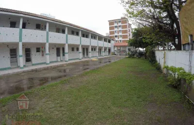 Kitão mobiliado  no lado praia com 1 dormitório à venda, 32 m² por r$ 230.000 - canto do forte - praia grande/sp