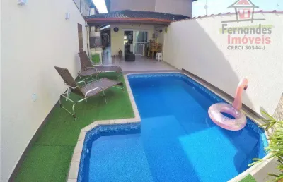 Sobrado com piscina 4 dormitórios c=à venda, 160 m² por r$ 1.640.000 - canto do forte - praia grande/sp