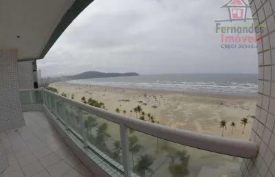 Apartamento alto padrão frente mar com 3 dormitórios à venda, 127 m² por r$ 1.155.000  guilhermina  praia grande sp