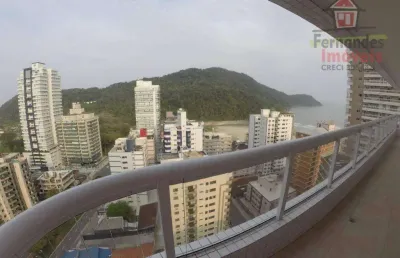 Apartamento novo pronto com vista mar  3 dormitórios à venda, 138 m² por r$ 1.200.000 parcela direto canto do forte  praia grande sp