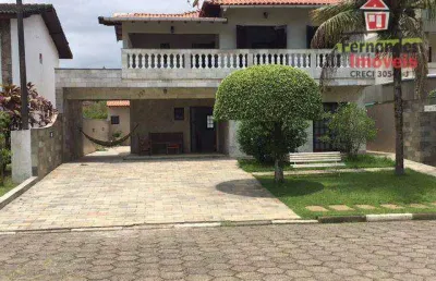 Casa isolada com piscina  8 dormitórios à venda, 392 m² por r$ 1.800.000 - maitinga - bertioga/sp