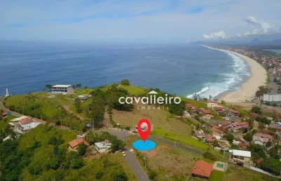 Ótimo terreno multifamiliar à venda com 653m², em ponta negra, com vista espetacular, - maricá/rj