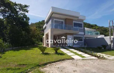 Casa com 3 quartos no cond. pedra de inoã, 164 m² por r$ 750.000 - cajueiros (itaipuaçu) - maricá/rj