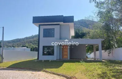 Casa com 3 dormitórios à venda, 150 m² - ubatiba - maricá/rj