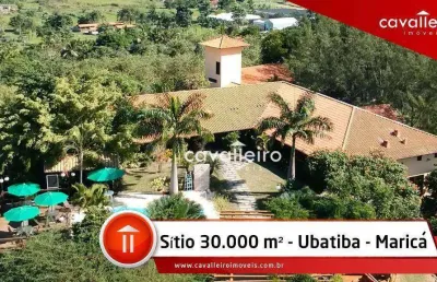 Sítio em condomínio rural , com 5 dormitórios à venda, 30000 m² por r$ 3.800.000 - ubatiba - maricá/rj