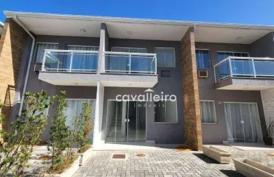 Casa em condomínio frente a praia de ponta negra,  com 2 quartos à venda, 81 m² por r$ 430.000  - maricá/rj
