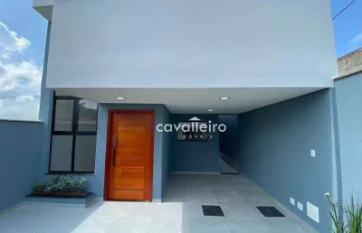 Casa com piscina, churrasqueira e 3 dormitórios à venda, 118 m² por r$ 690.000 - jardim atlântico central (itaipuaçu) - maricá/rj