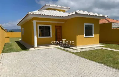 Casa com 3 dormitórios à venda, 100 m² por - jardim atlântico central - maricá/rj