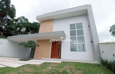 Casa duplex em condomínio fechado, com 136 m², 3 suítes, área gourmet, à venda por r$ 740.000 , inoã - maricá/rj