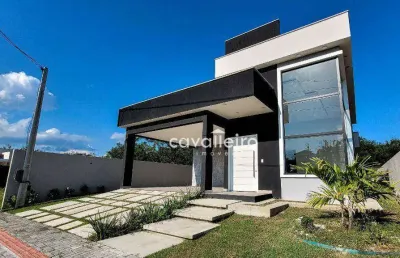 Casa no cond. jardim ubá, com 3 suítes, sendo 1 master com closet,180 m², à venda por r$ 990.000 - ubatiba - maricá/rj