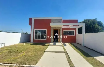 Casa com 03 quartos, sendo 01 suíte em condomínio próximo ao centro de maricá!