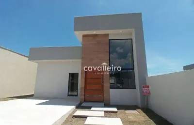 Casa com 3 quartos, sendo 1 suíte, em condomínio fechado à venda, por r$ 485.000 -  caxito - maricá/rj