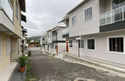 Casas com 2 quartos em pequeno condomínio, 62 m² por r$ 299.000 - inoã - maricá/rj