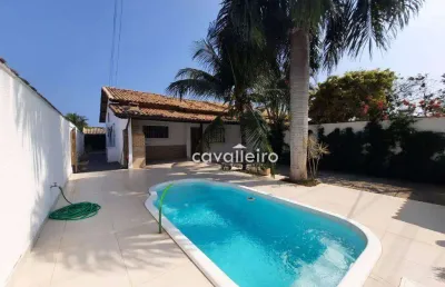 Casa com 3 dormitórios à venda, 110 m² - barroco - maricá/rj