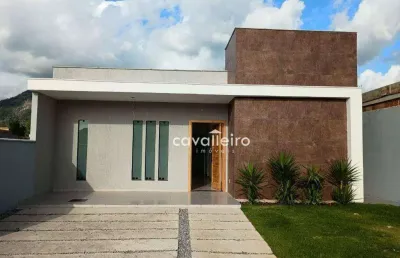 Casa com 3 quartos, sendo 1 suíte, com 100 m²,  à venda por r$ 495.000,00 - ubatiba - maricá/rj