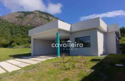 Casa condomínio alphaville 2 com 3 dormitórios à venda, 157 m² por r$ 820.000 - inoã - maricá/rj