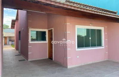 Casa com 2 quartos, 1 suíte, área gourmet, churrasqueira,  à venda, 96 m² por r$ 550.000 - jardim atlântico leste (itaipuaçu) - maricá/rj
