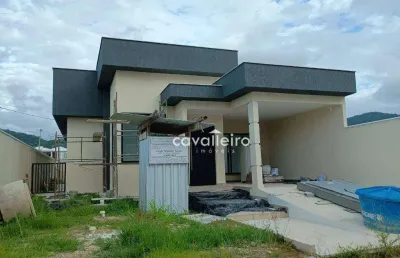 Casa com 3 quartos, sendo 1 suíte, em condomínio fechado à venda, 110 m² por r$ 600.000,00 - ubatiba - maricá/rj