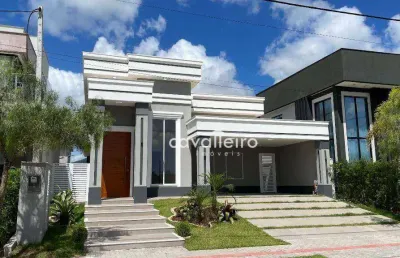 Excelente casa no alphaville - maricá - 3 quartos (1 suíte c/ closet), piscina e área gourmet!