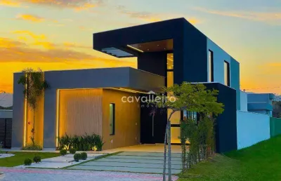 Casa alphaville 2, área gourmet, piscina, churrasqueira, 3 quartos, 176 m² por r$ 1.450.000 - inoã - maricá/rj