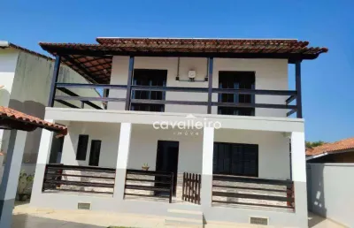 Casa condomínio elisa, área gourmet e piscina,  com 4 dormitórios à venda, 303 m² por r$ 990.000 - ponta grossa - maricá/rj