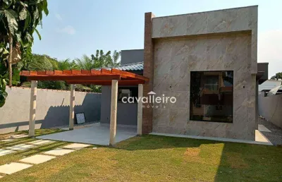Casa em condomínio fechado, 3 quartos sendo 1 suíte, com 101 m² à venda por r$ 540.000 , inoã - maricá/rj
