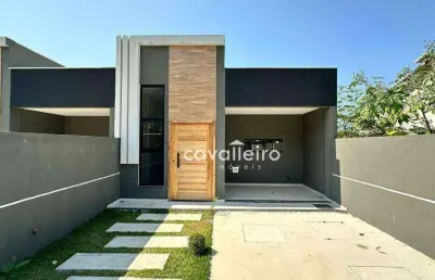 Casa com 3 dormitórios à venda, 90 m²  barroco (itaipuaçu) - maricá/rj