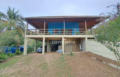 Propriedade com 5.667m² de área, casa principal com 3 quartos.  por r$890.000 - retiro - maricá/rj