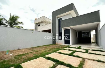 Casa com 3 dormitórios à venda, 98 m² - jardim atlântico leste (itaipuaçu) - maricá/rj