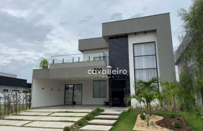 Casa mobiliada com piscina, sauna, área gourmet, hidro & 4 quartos no alphaville maricá 1!
