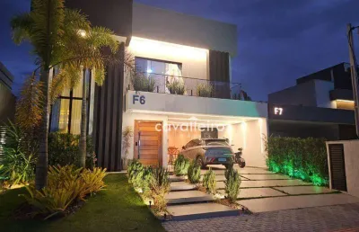 Alphaville maricá | casa extraordinária com 4 quartos, piscina e área gourmet