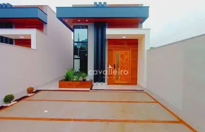 R$684.000 – casa com piscina e fino acabamento, 3 quartos, 1 suíte em são bento da lagoa, itaipuaçu