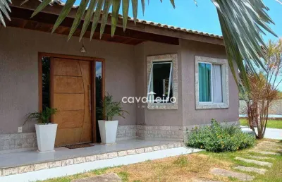 Casa com 3 quartos, sendo 1 suíte, com piscina e sistema de captação de energia, à venda por r$ 850.000 , maricá - rj