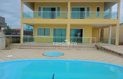 Casa pé na areia em maricá - 3 suítes, área gourmet, piscinas e vista para a praia!