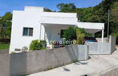 Casa linear, com 96 m², em condomínio fechado, à venda por r$ 570.000 , maricá - rj