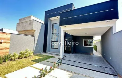 Casa com 3 dormitórios à venda, 176 m² jardim atlântico oeste (itaipuaçu) - maricá/rj
